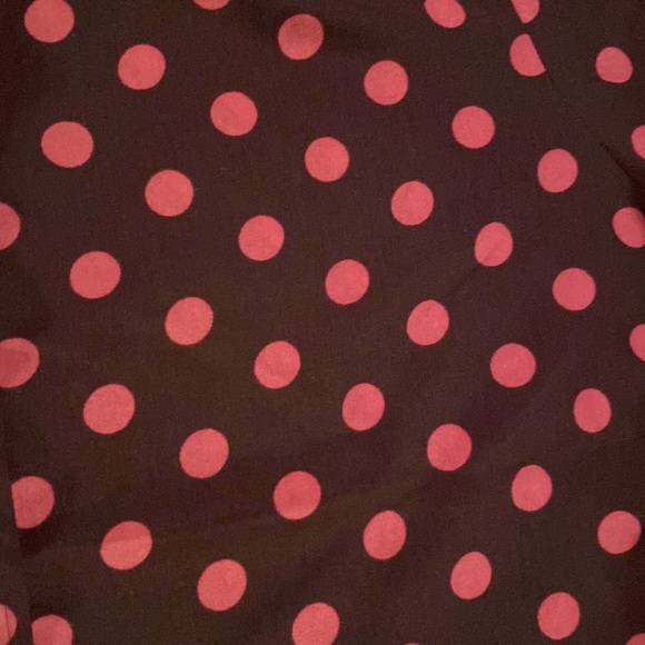 LOFT Polka Dot Blouse Brown & Pink Polka Dot - Picture 3 of 3